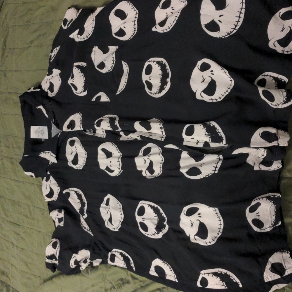 Jack skellington button down